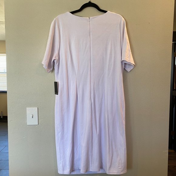 NWT Eloquii Twist Front Sheath Dress White Size 16 - Picture 7 of 7